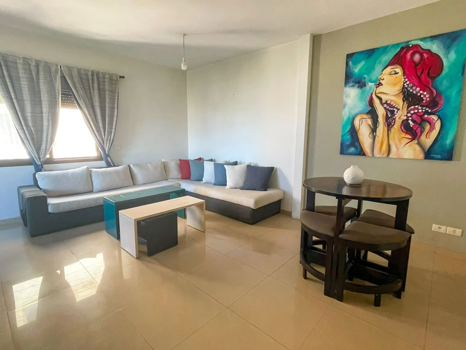 Furnished Apartment in Mazraat Yachouh, Metn with Sea View