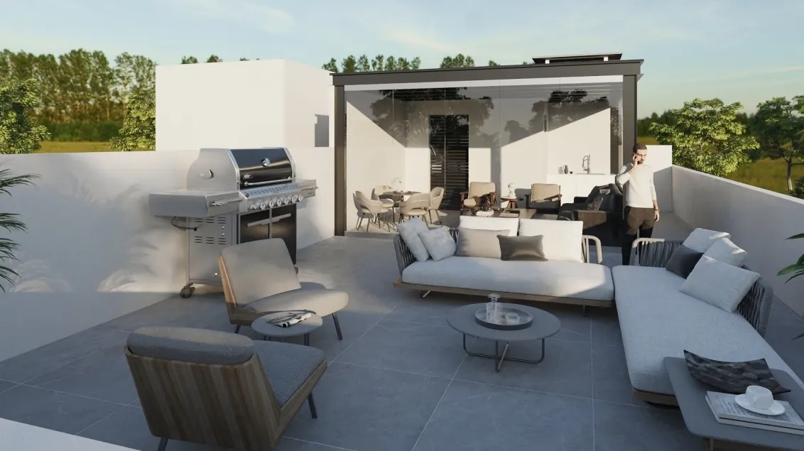 Penthouse in Oroklini, Larnaca Cyprus With Payment Facilities