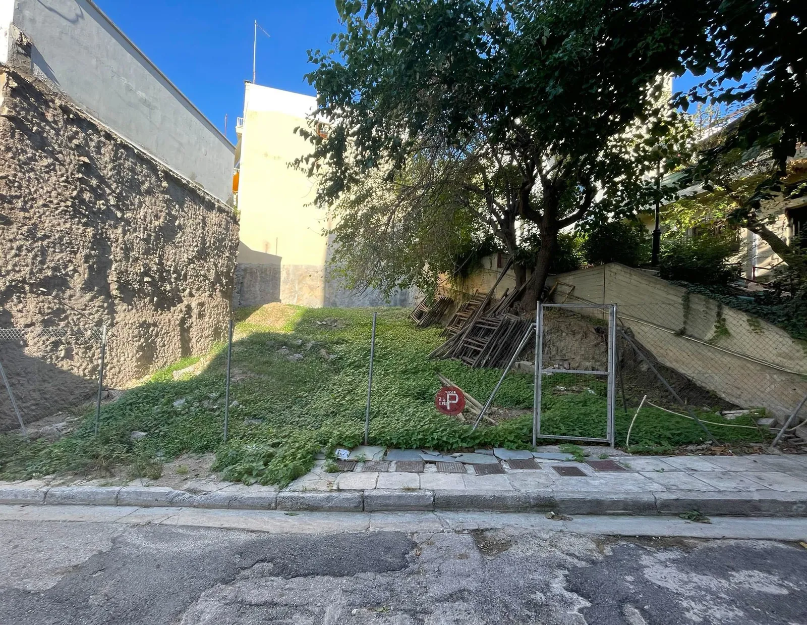 Land in Pagrati, Athens, Greece