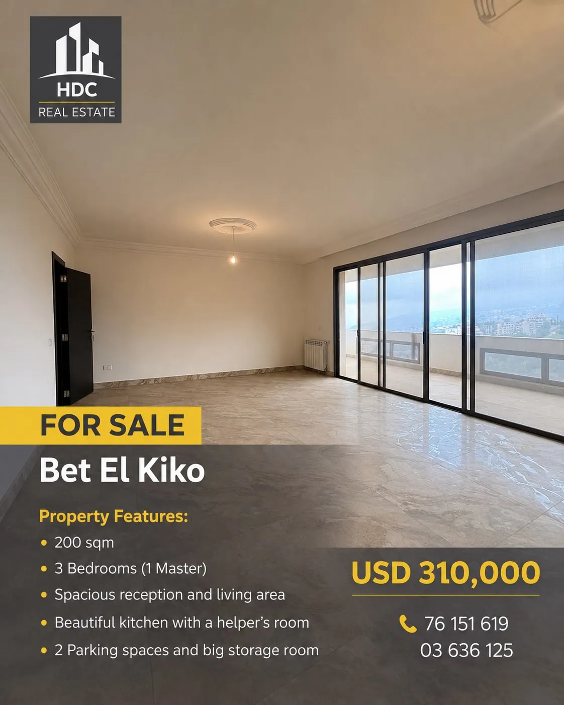 Apartment for Sale in Beit El Kiko