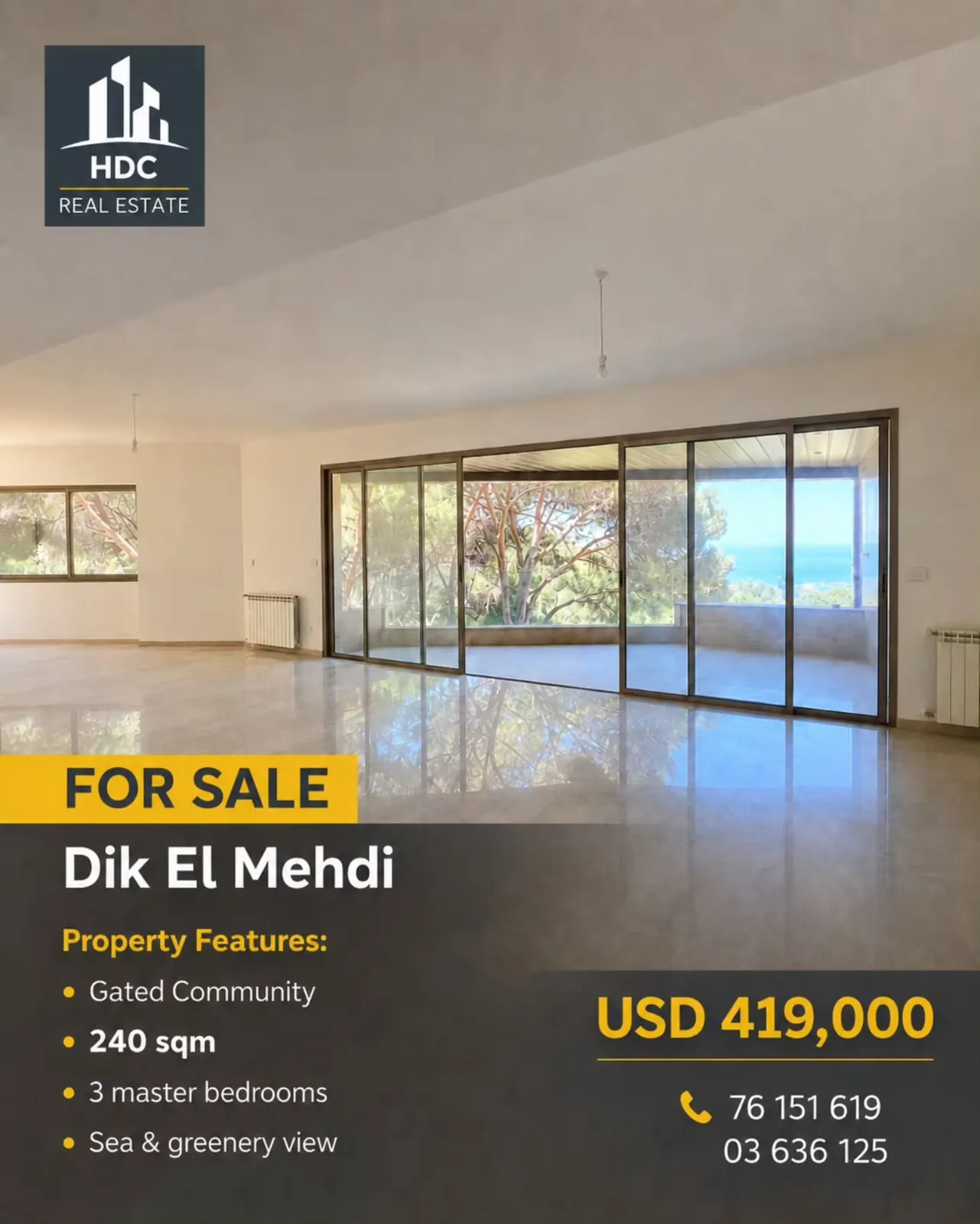 Apartment for Sale in Dik El Mehdi
