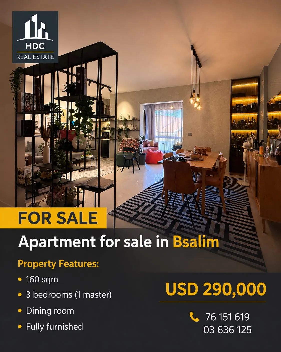 Apartment for Sale in Bsalim