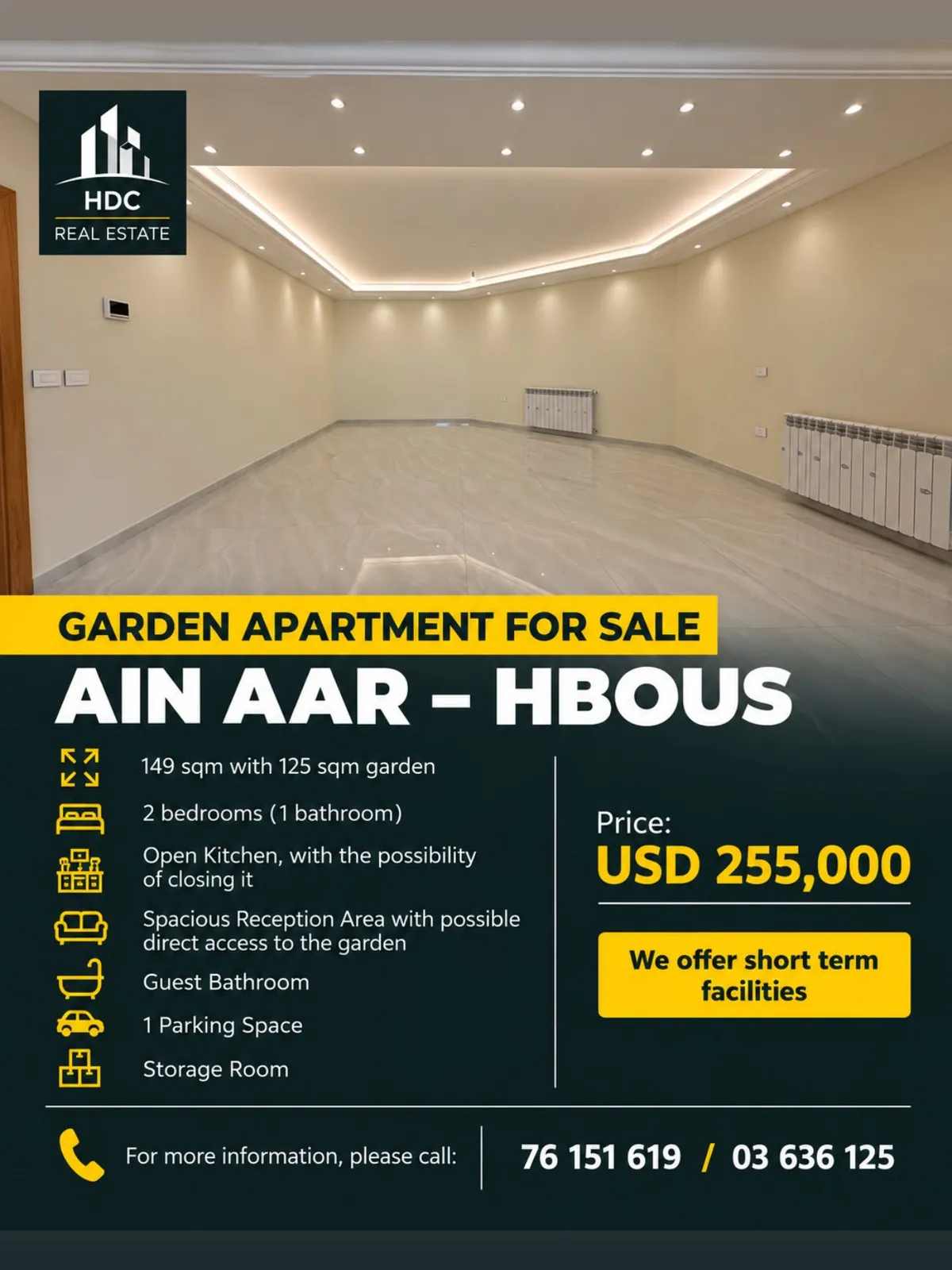 Garden Apartment for Sale in Ain Aar - Hbous