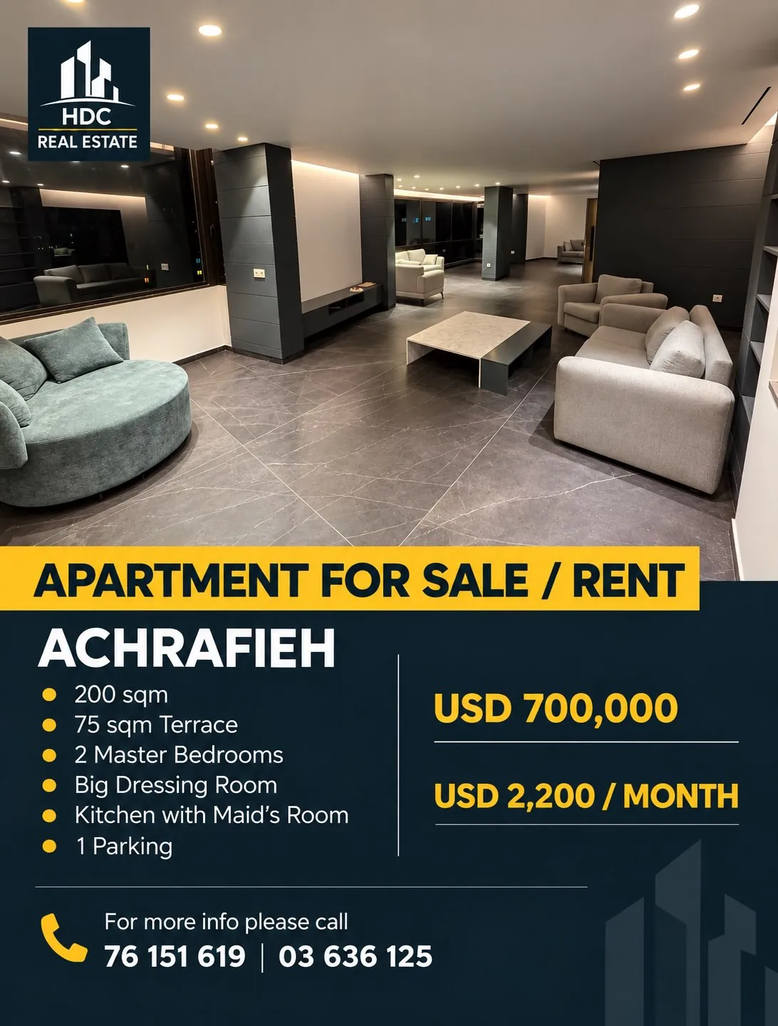 Apartment for Sale in Achrafieh