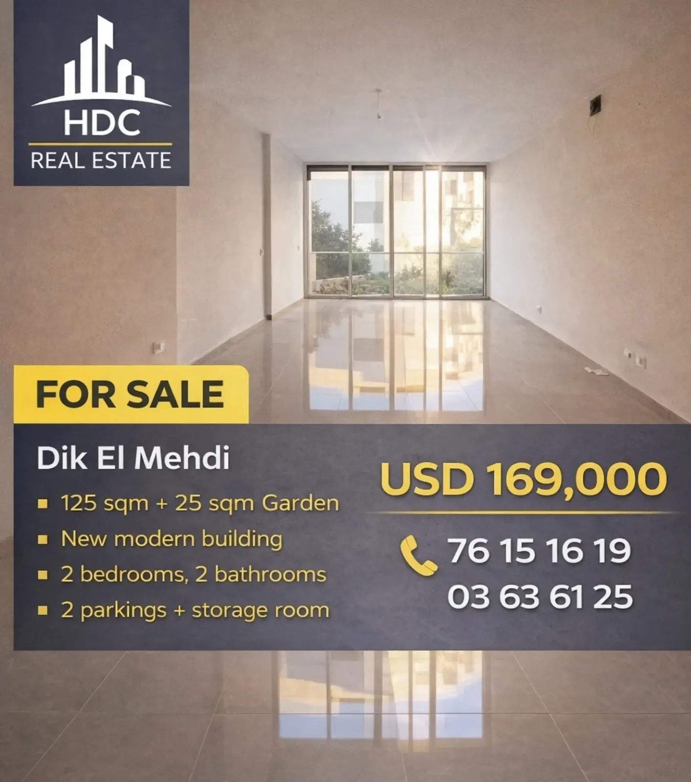 Apartment for Sale in Dik El Mehdi