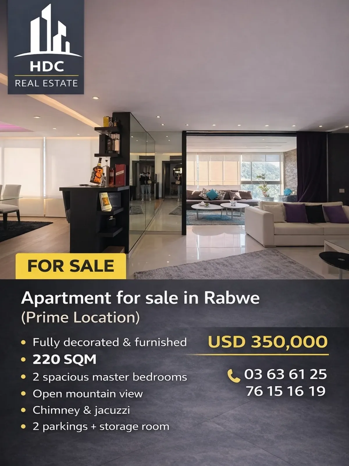 Furnished Apartment for Sale in Rabwe