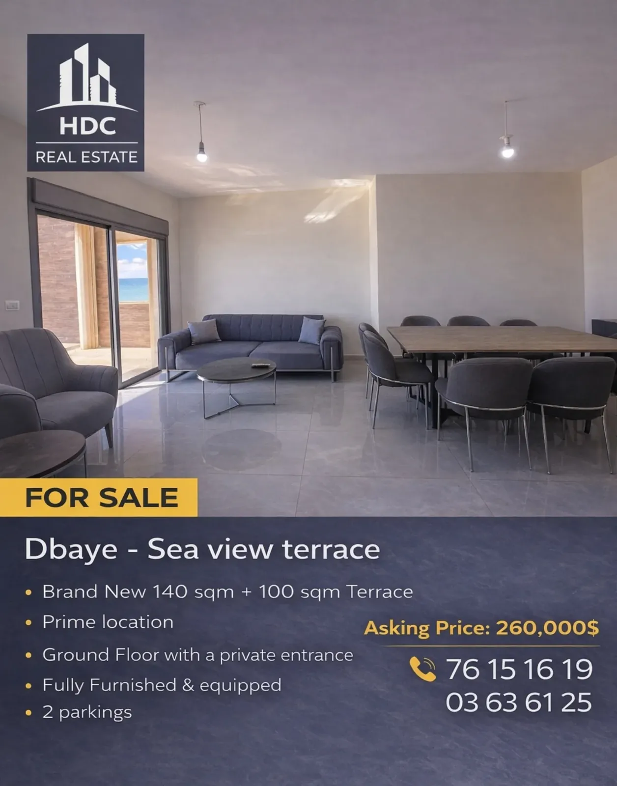 Apartment for Sale in Dbaye