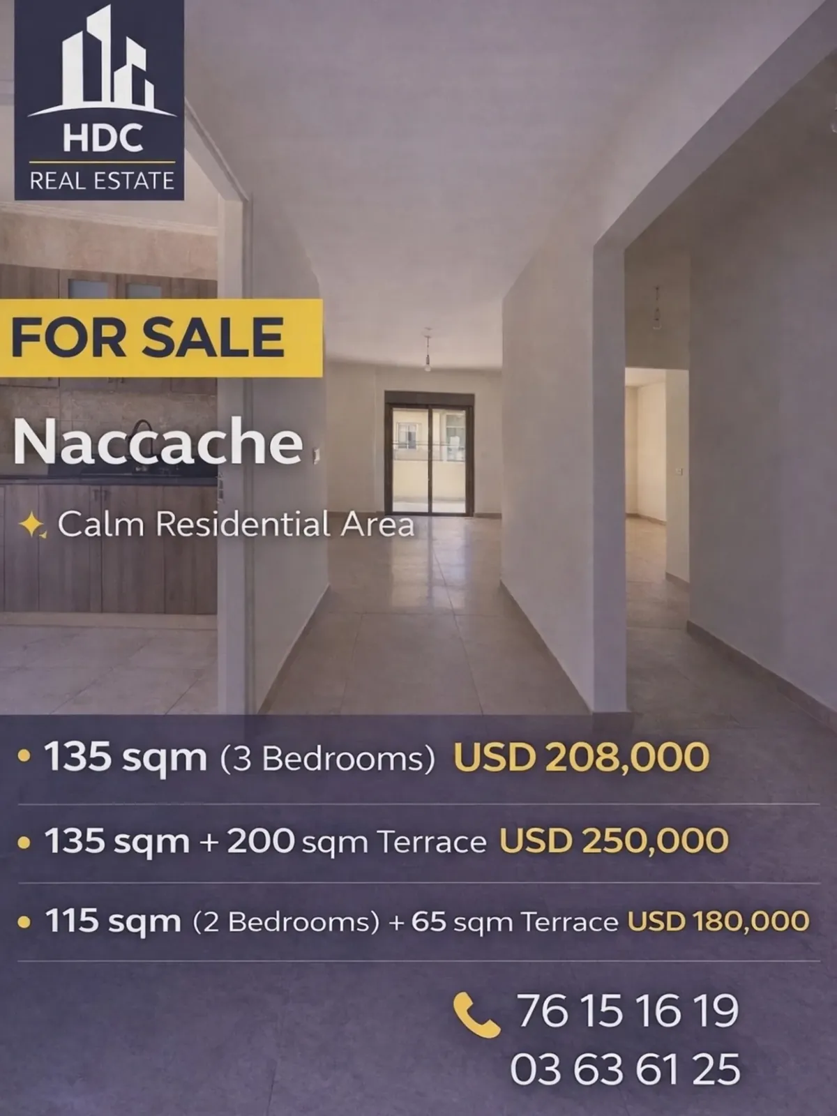 Apartment for Sale in Naccache