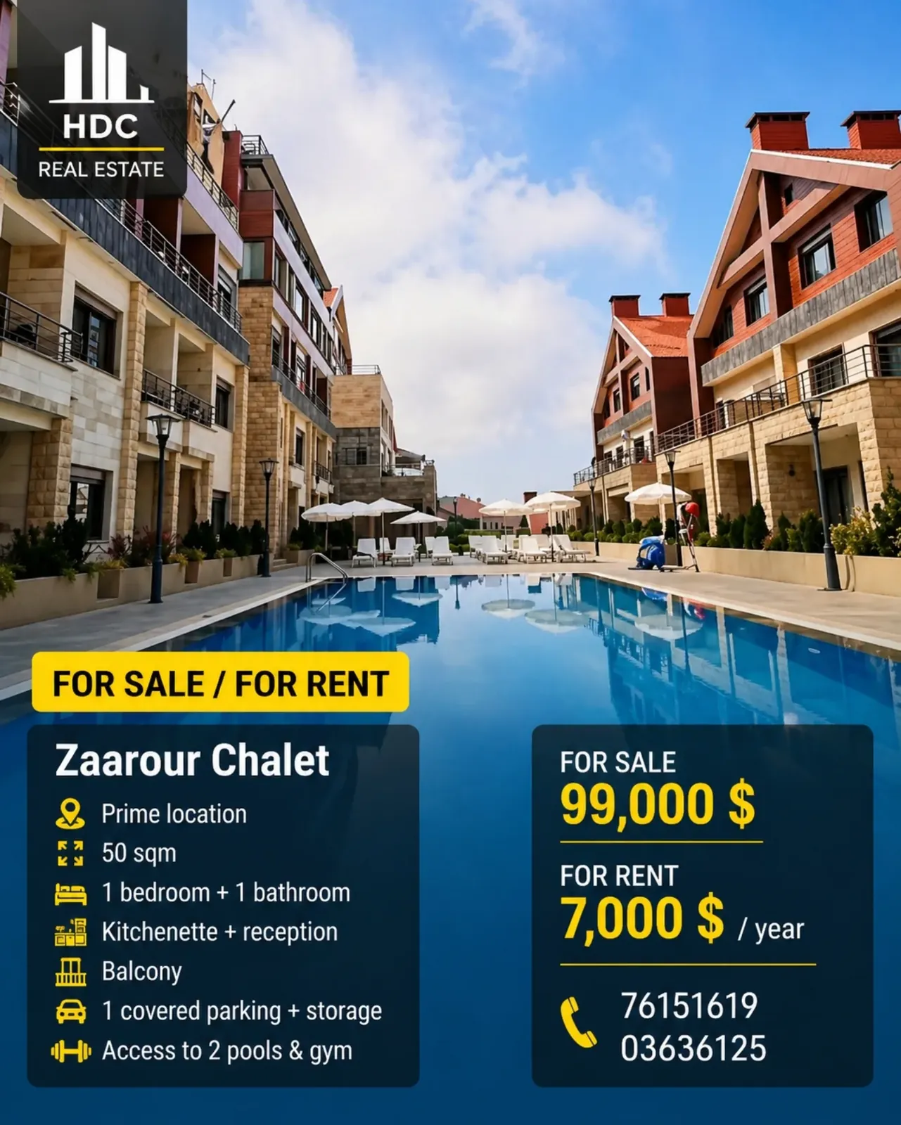 Chalet for Rent in Zaarour