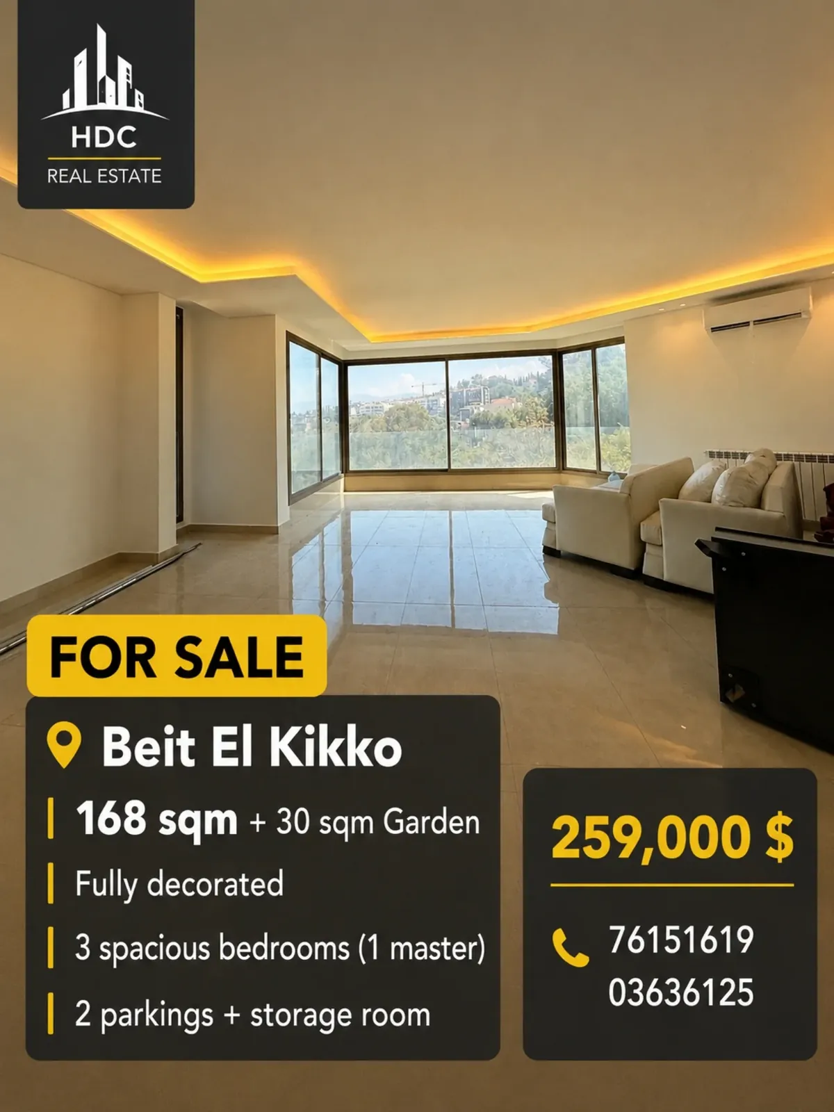 Apartment for Sale in Beit El Kikko