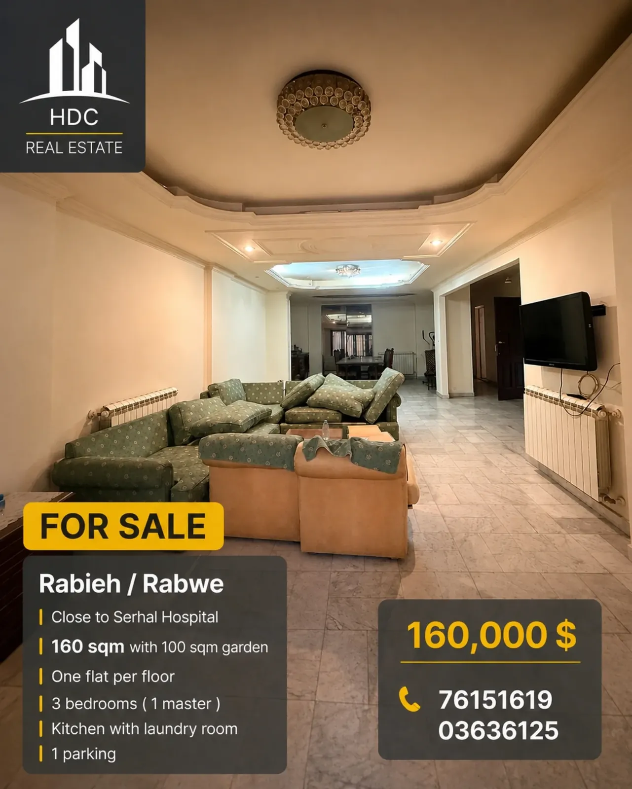 Garden Apartment for Sale in Rabieh / Rabwe