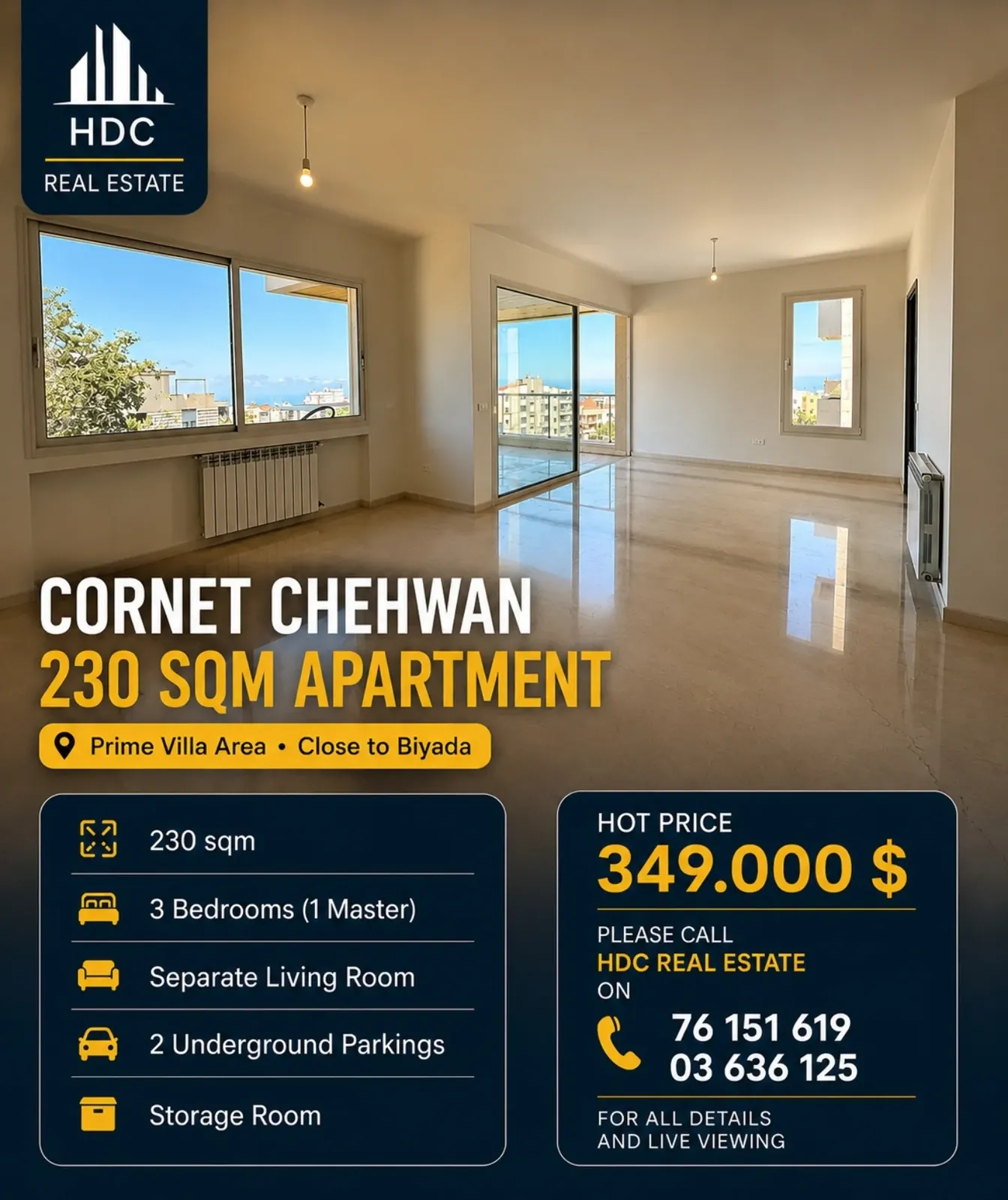Apartment for Sale in Cornet Chehwan