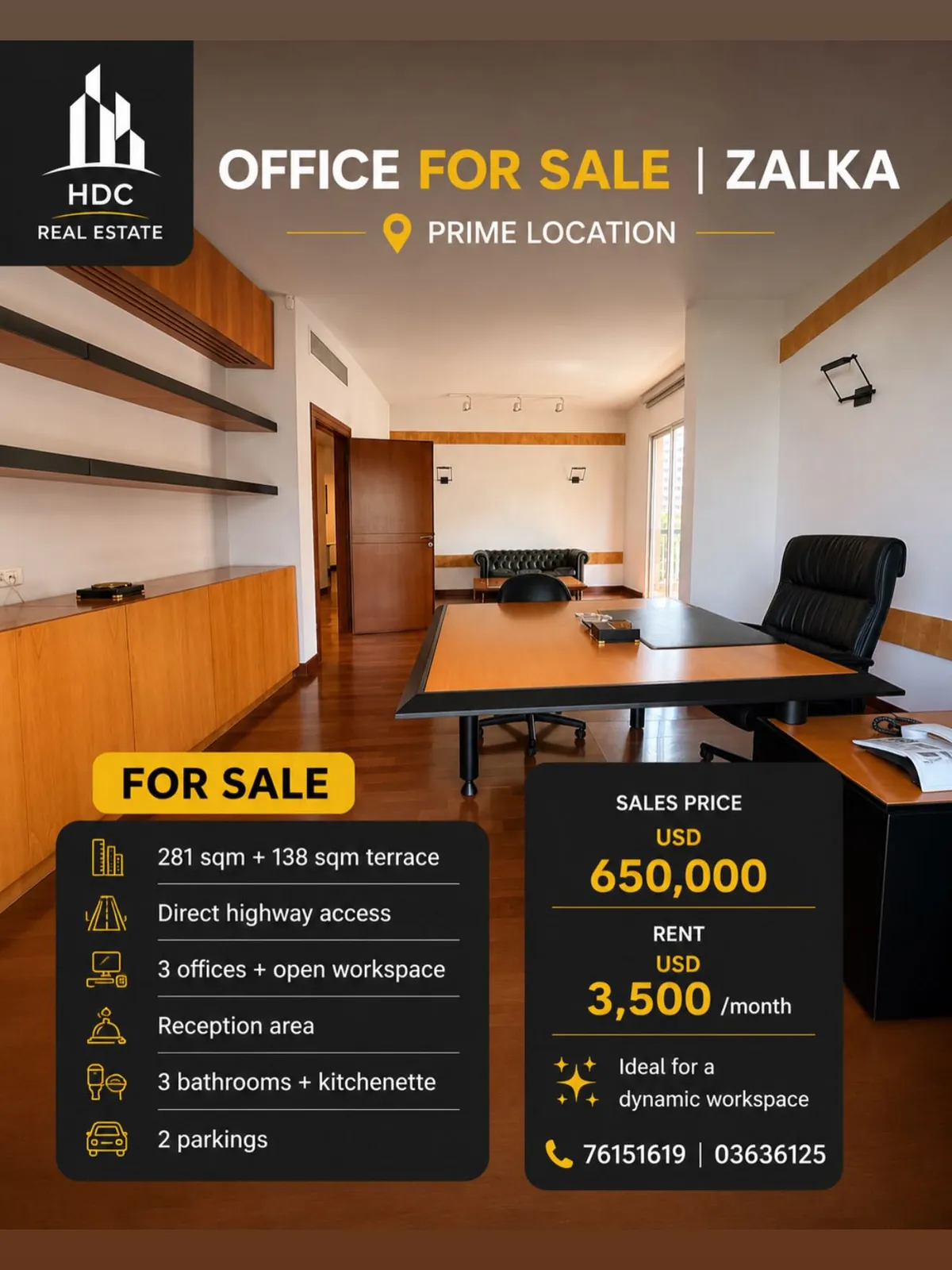 Office for Sale in Zalka
