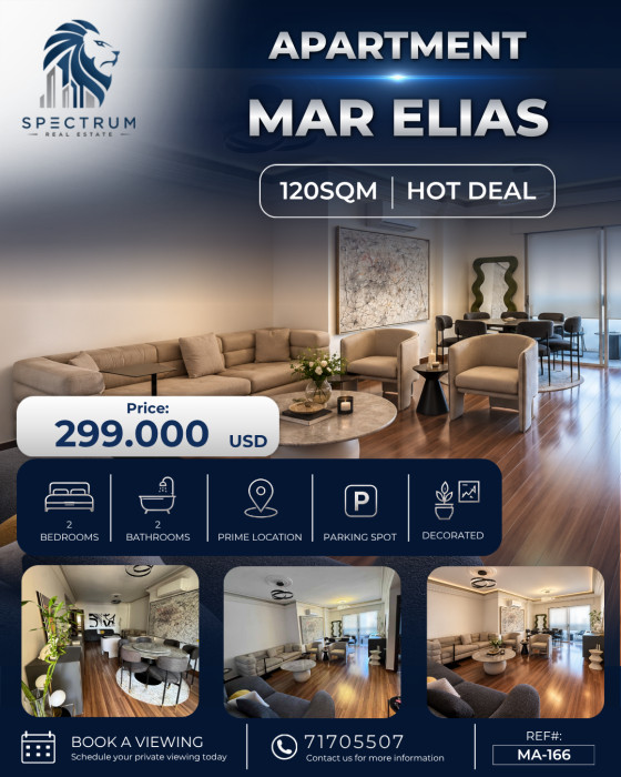 Apartment For Sale In Mar Elias