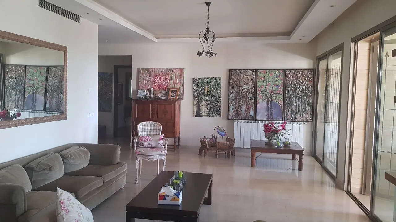 Spacious Apartment For Rent with Large Garden and Terrace in Baabdat