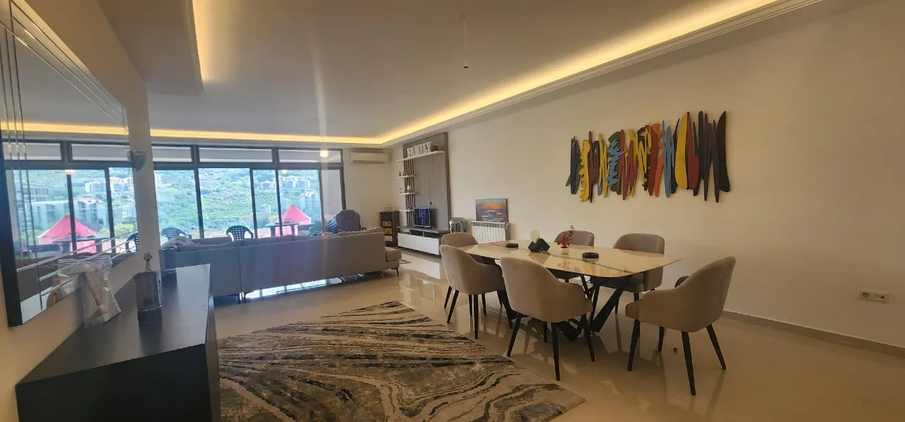 Spacious Decorated Apartment With Great View For Sale in New Mar Takla, Hazmieh