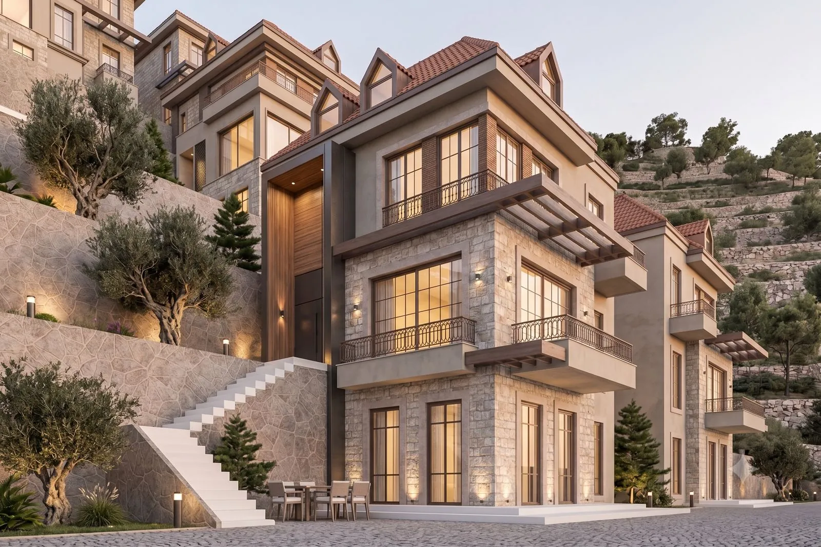 Land With Sea and Mountain View For Sale in Aabrine, Batroun — الصورة 3