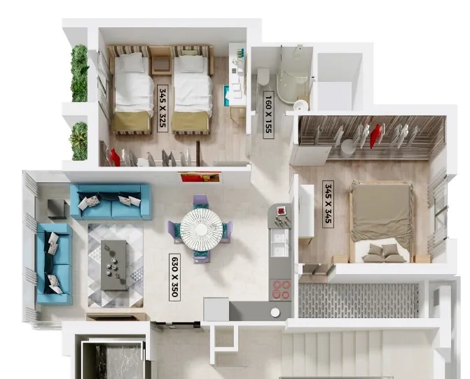 Under-construction Project 2-Bedroom Apartment For Sale in Bourj Hammoud — الصورة 4