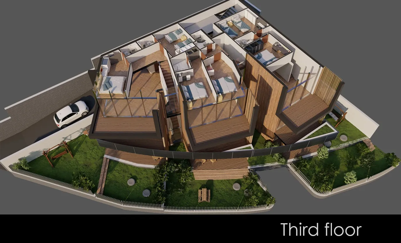 Under Construction 2-Bedroom Duplex Chalet For Sale in Fakra — الصورة 4