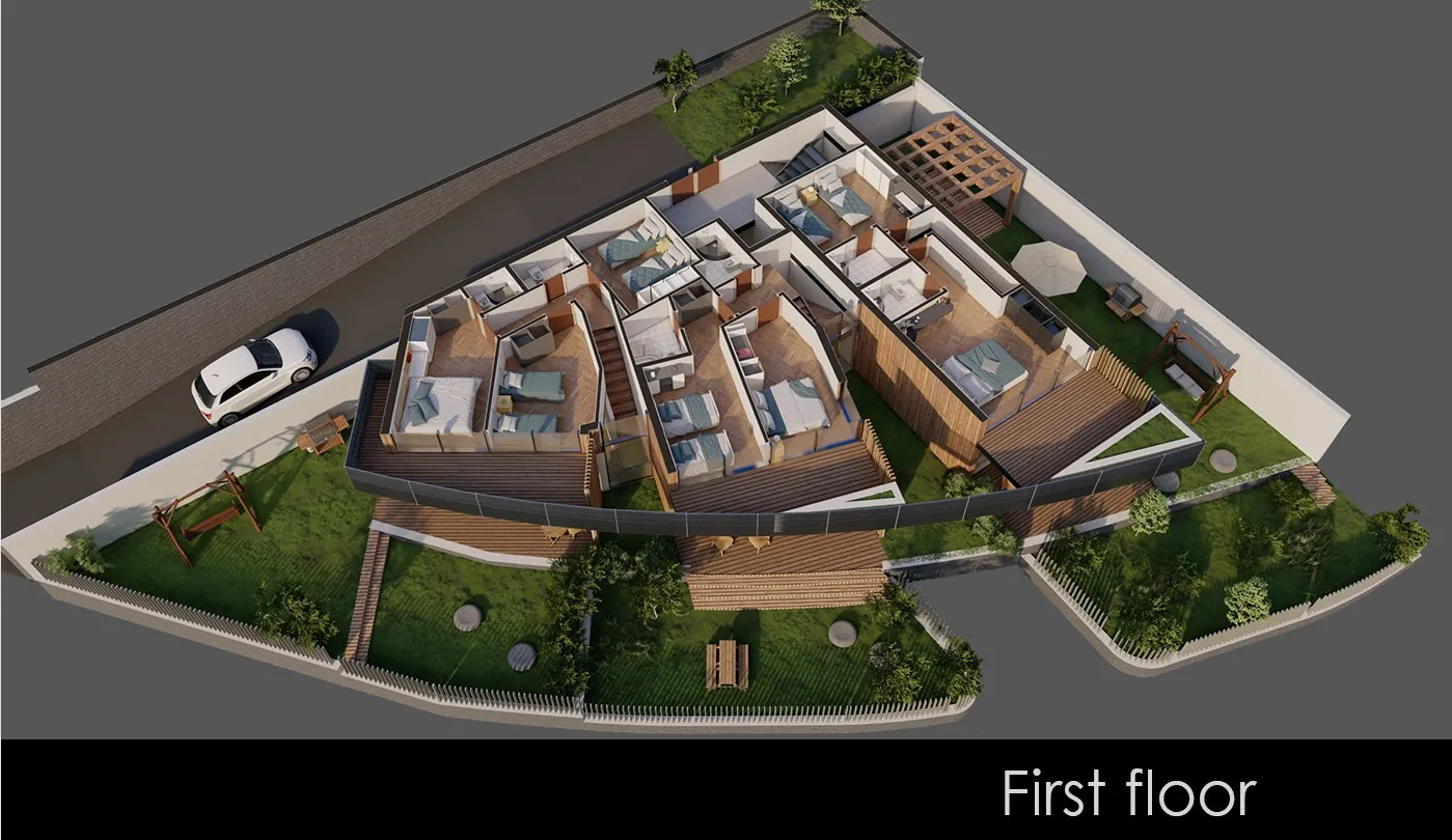Under construction 3-Bedroom Duplex Chalet with Garden For Sale in Fakra — الصورة 5