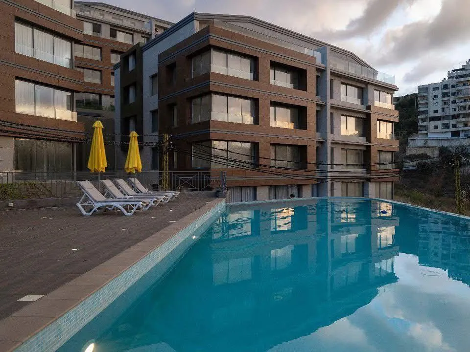 3-Bedroom Apartment With Garden & Pool For Sale in Louaize, Baabda