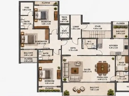 Under-Construction Project! 3-Bedroom Apartment For Sale in Koraytem, Beirut — photo 4