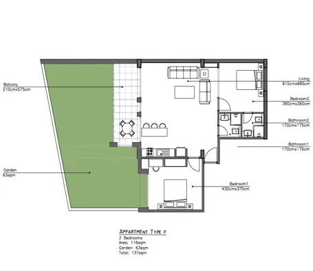 Under-Construction! 2-Bedroom Apartment with Garden For Sale in Kfar Aabida — الصورة 5