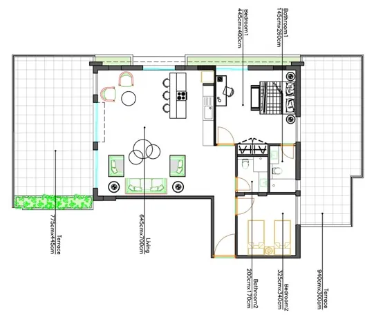 Under-Construction! Apartment with Terrace & Open Views For Sale in Kfar Aabida — الصورة 6