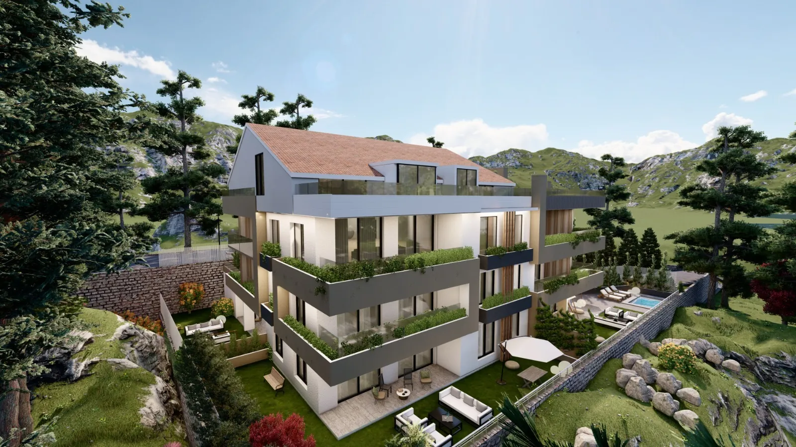 Under-Construction! 1-Bedroom Roof Apartment & Terrace For Sale in Kfar Aabida — الصورة 4