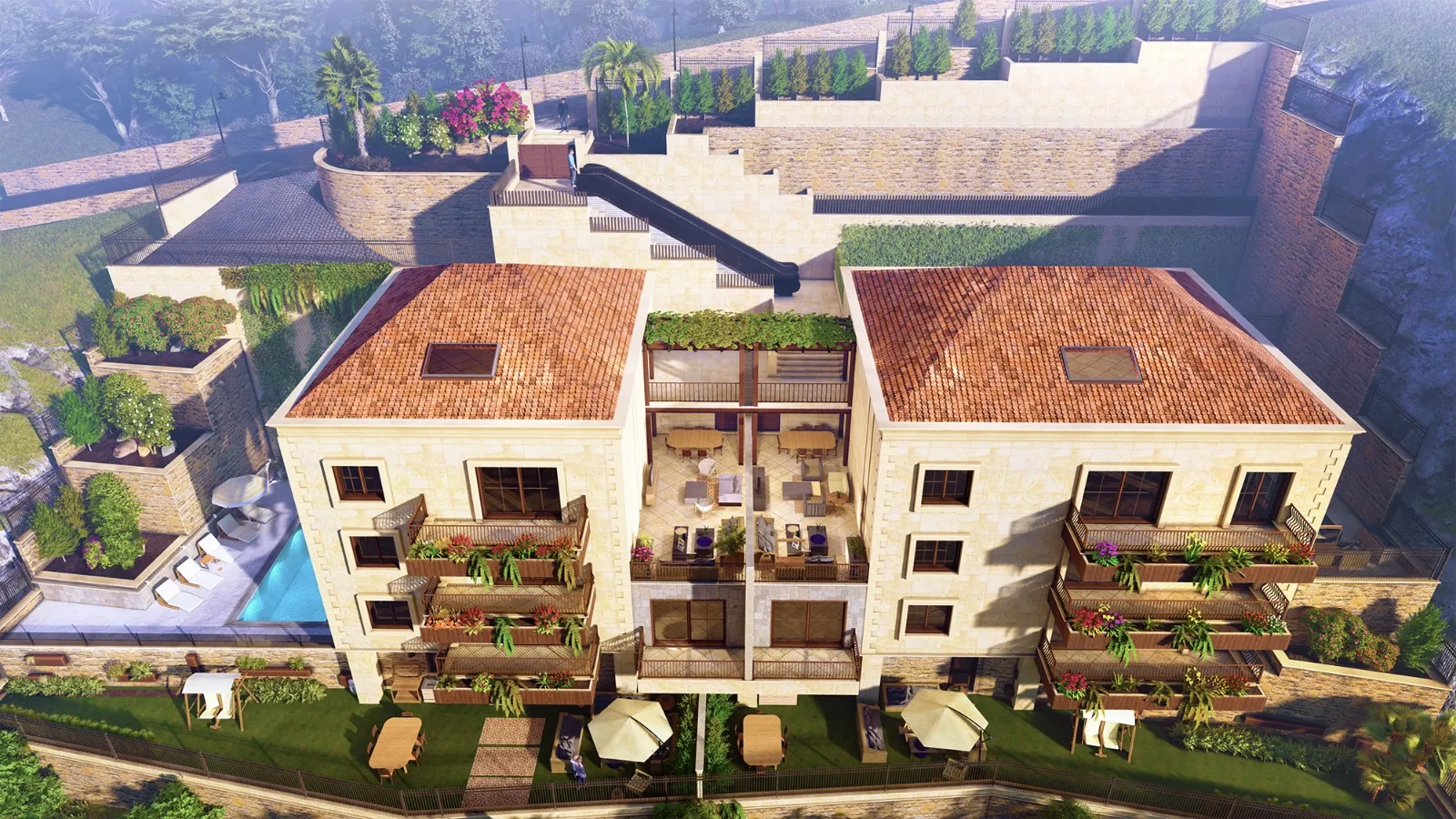 An Under-Construction Triplex With Big Terrace For Sale in Yarzeh, Baabda — photo 2