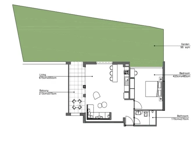 Under-Construction! 1-Bedroom Apartment with Garden For Sale in Kfar Aabida — الصورة 6