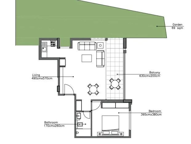 Under-Construction! 1-Bedroom Apartment with Garden For Sale in Kfar Aabida — الصورة 6