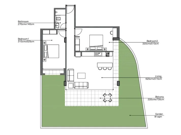 Under-Construction! 2-Bedroom Apartment with Garden For Sale in Kfar Aabida — الصورة 6