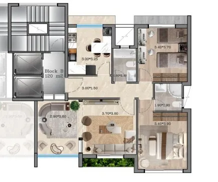 Under-Construction Project! 2-Bedroom Apartment For Sale in Sin El-Fil — photo 4
