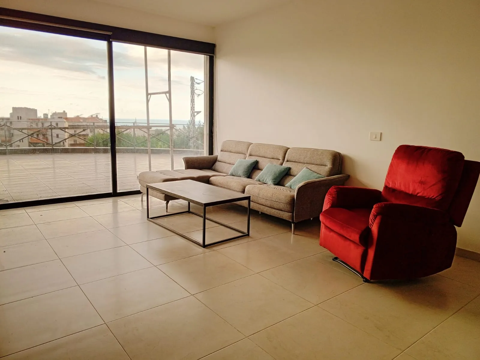 Furnished Apartment With Terrace & Sea View For Rent In Blat, Jbeil
