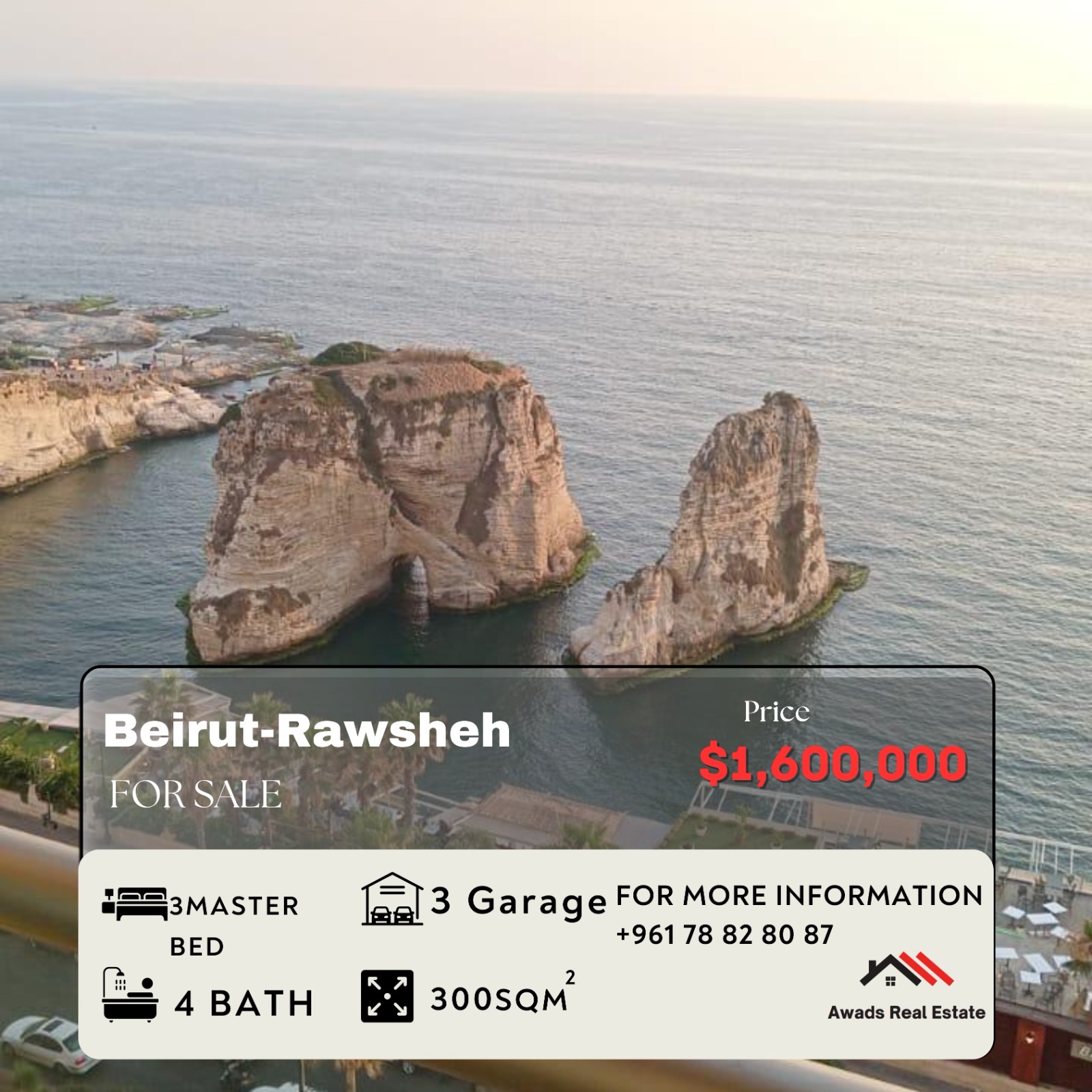 Apartment for Sale in Raouche