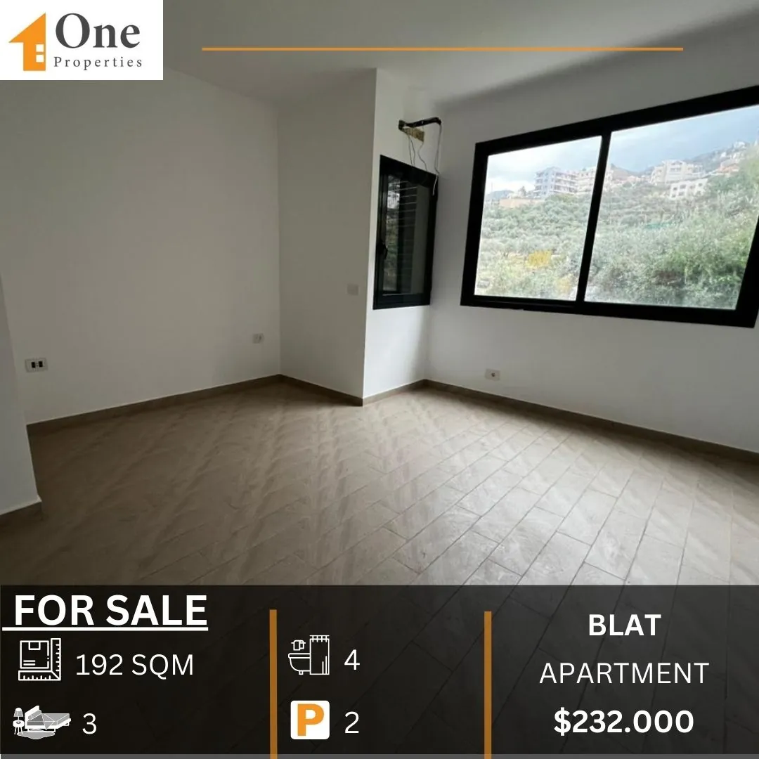 Brand New Apartment For Sale In Blat/Jbeil