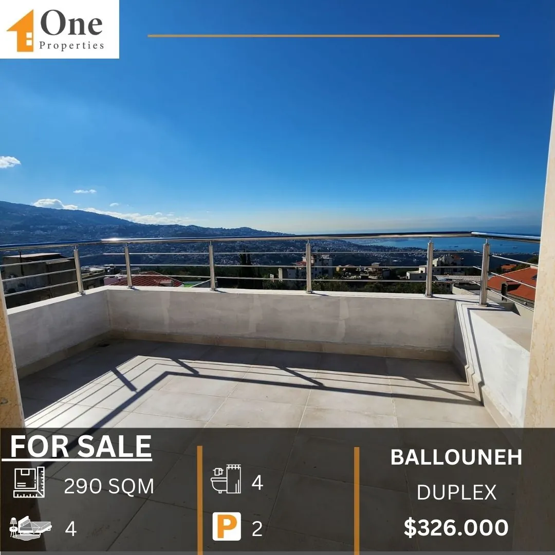 Duplex Apartment For Sale In Ballouneh