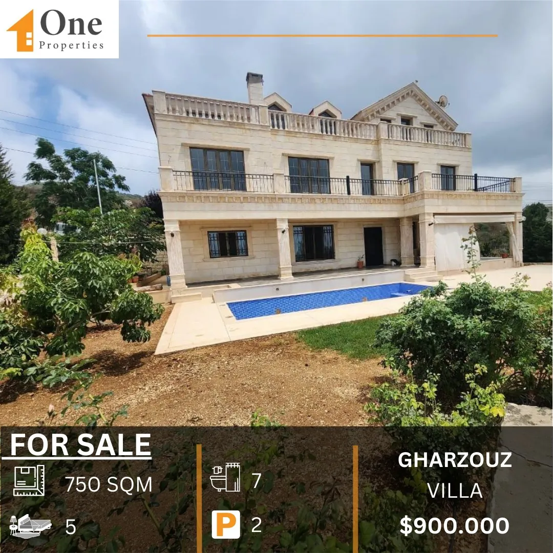 Villa For Sale In Gharzouz/Jbeil