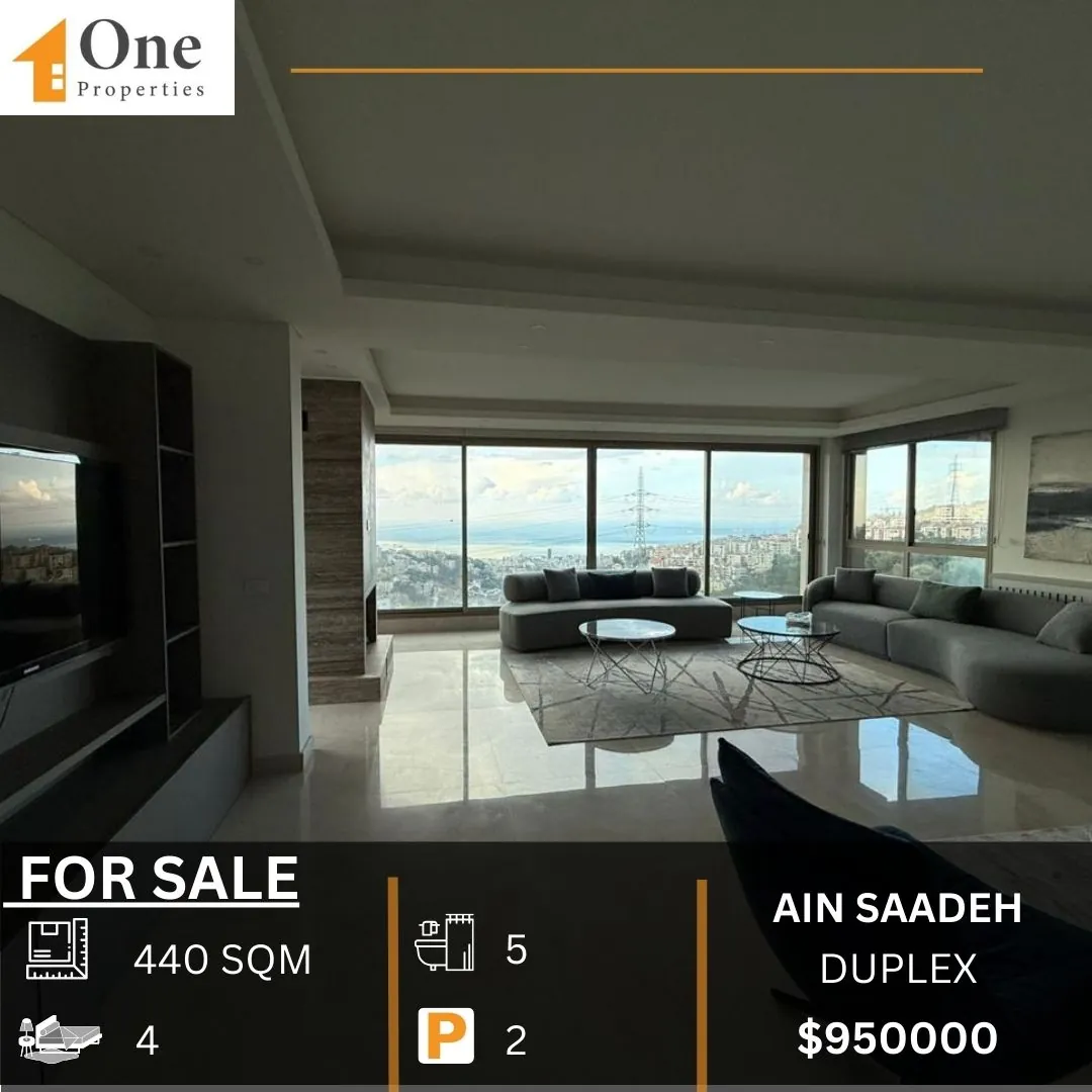Duplex Apartment For Sale In Ain Saadeh