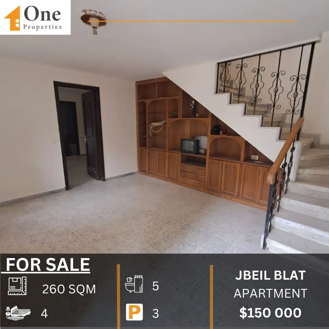 Duplex Apartment For Sale In Blat Jbeil