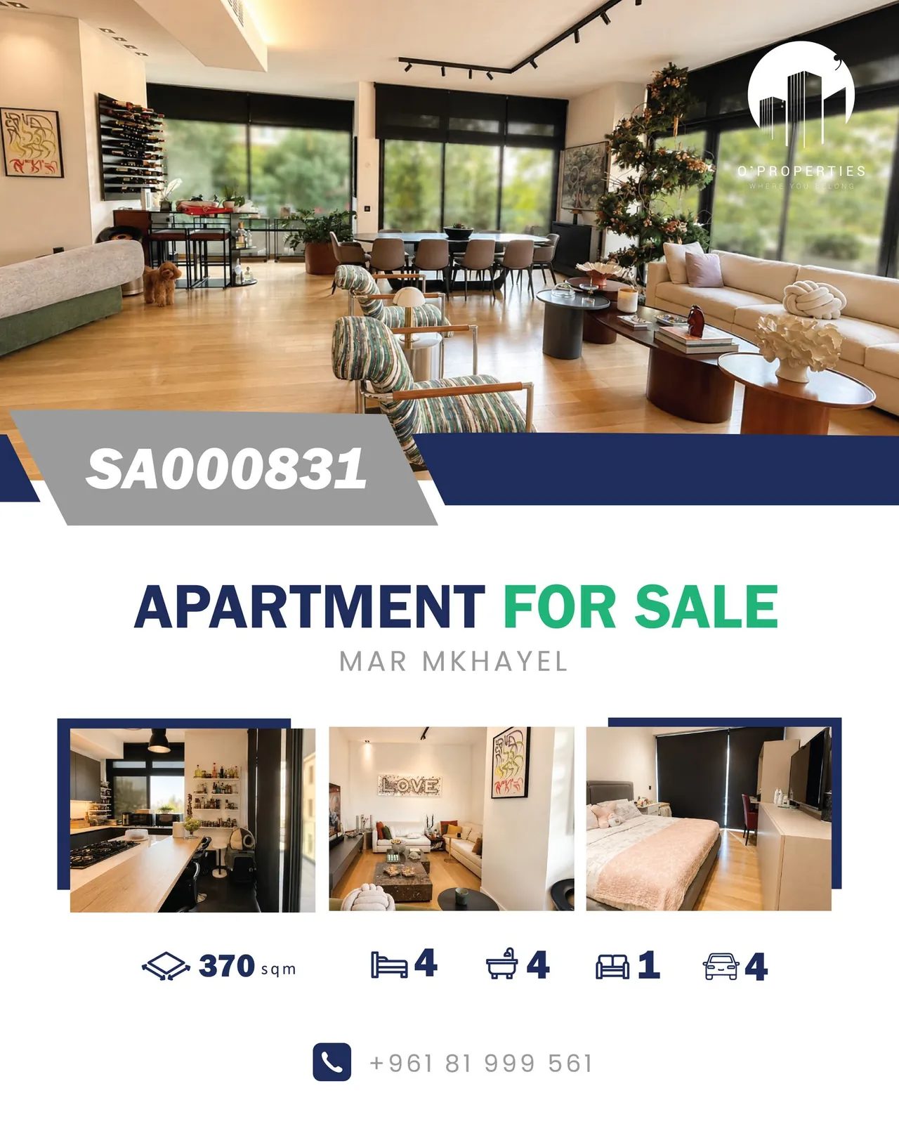 Luxury Apartment for Sale in Achrafieh – Mar Mikhael