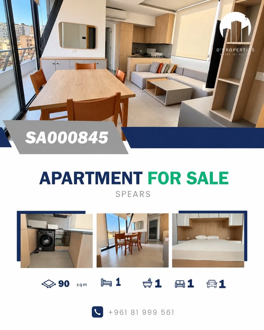 Furnished Apartment for Sale in Spears — الصورة 1