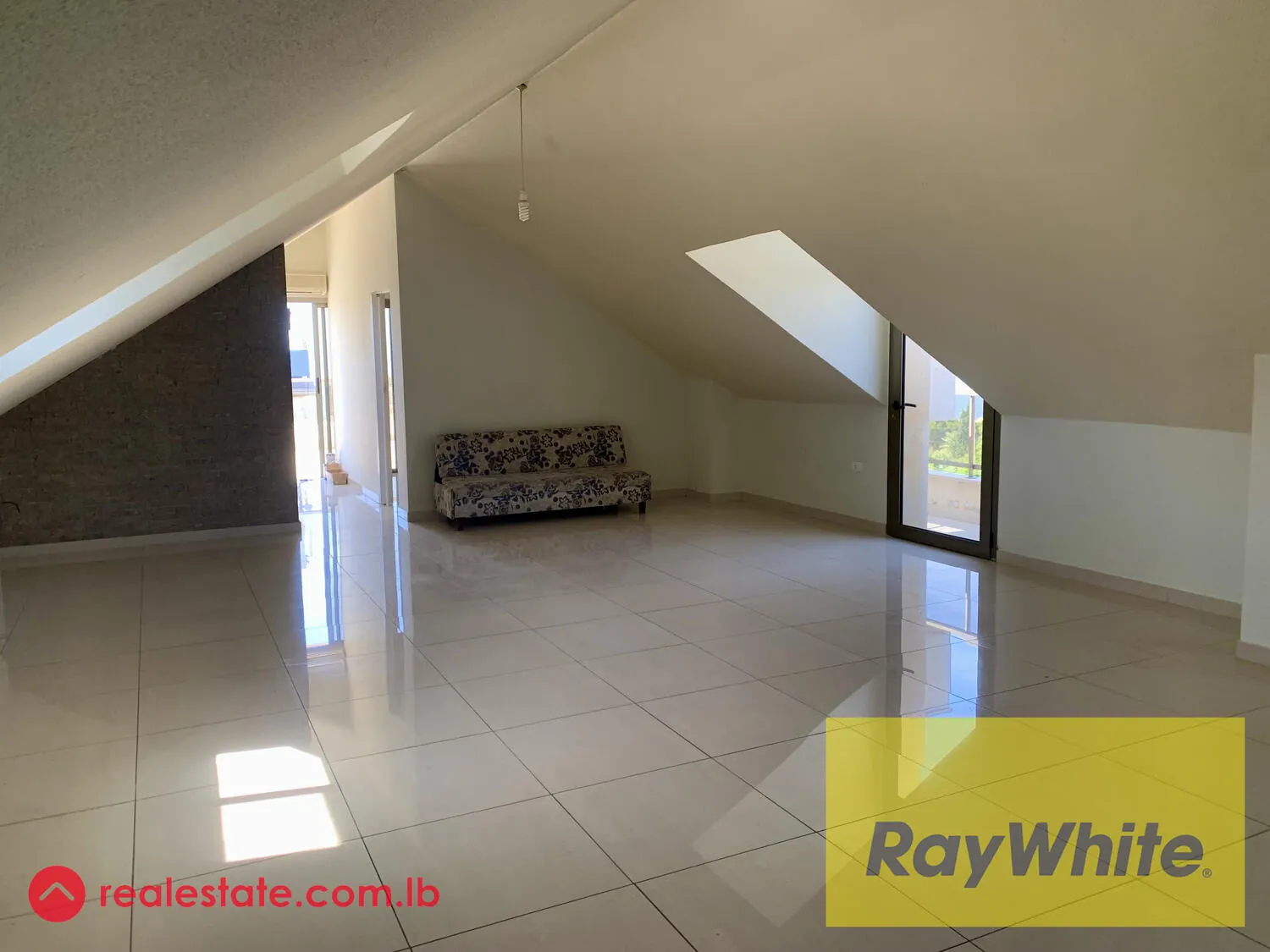 Studio Apartment For Rent In Jeddayel With Terrace And Sea View.