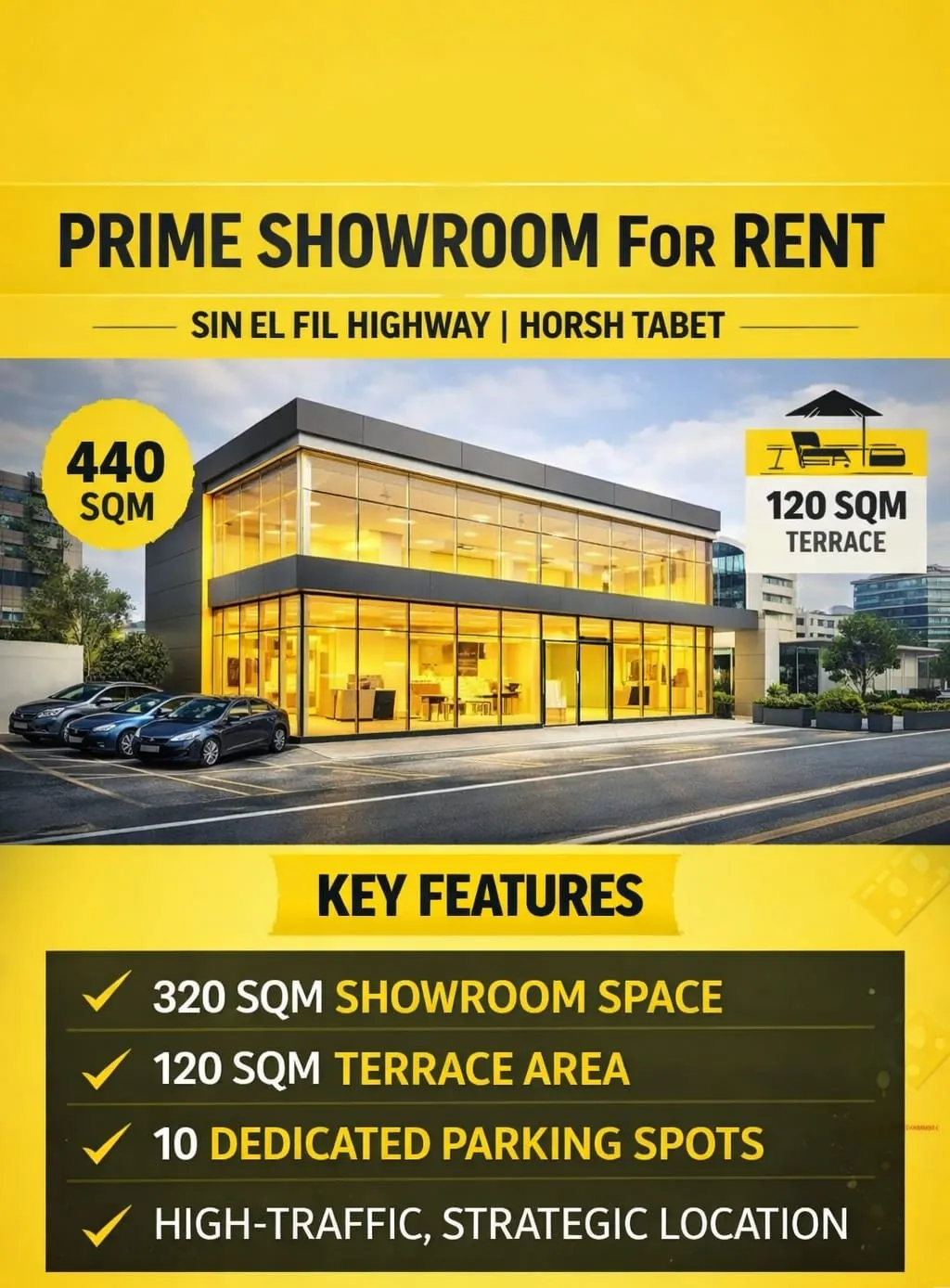 Showroom For Rent In Prime Horch Tabet — الصورة 2