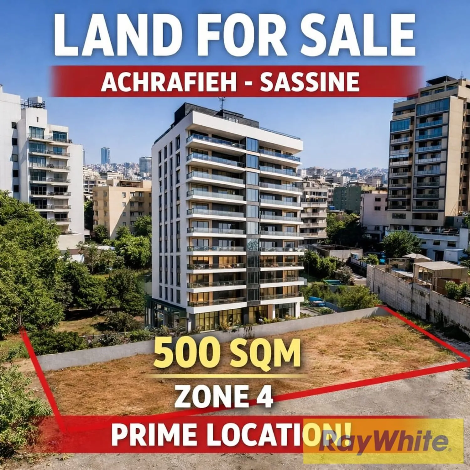 Prime Land For Sale In Achrafieh – Sassine