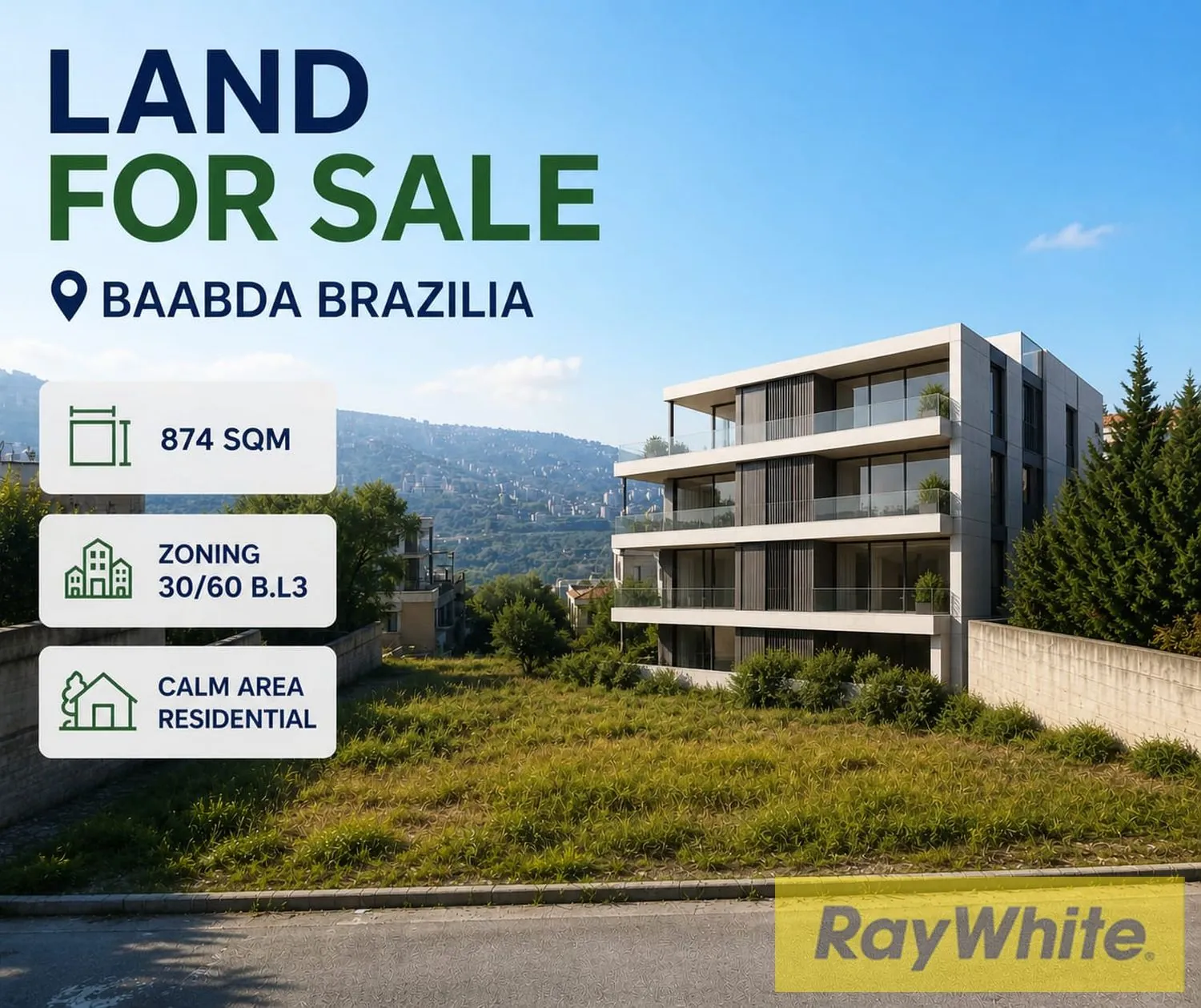 Land For Sale In Baabda Brazilia