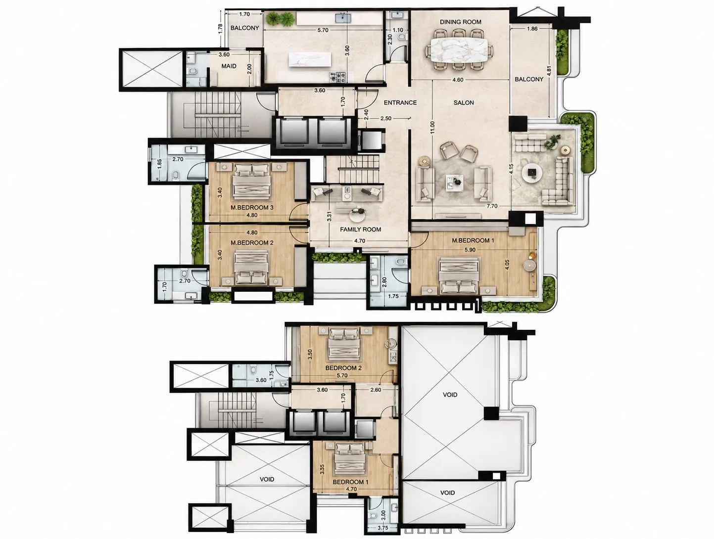 New Residential Duplex For Sale – Under Construction In Ramlet Al Baydah — photo 2