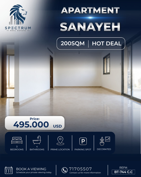 Apartment For Sale In Sanayeh