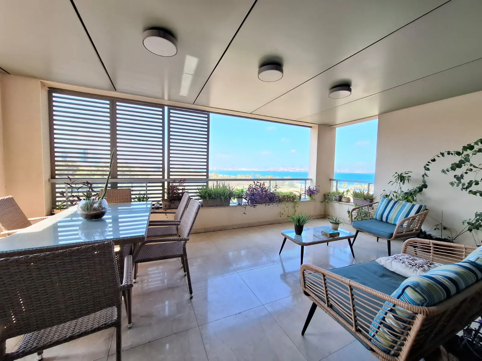 Dbayeh waterfront furnished apartment 190 sqm for Rent sea view #921